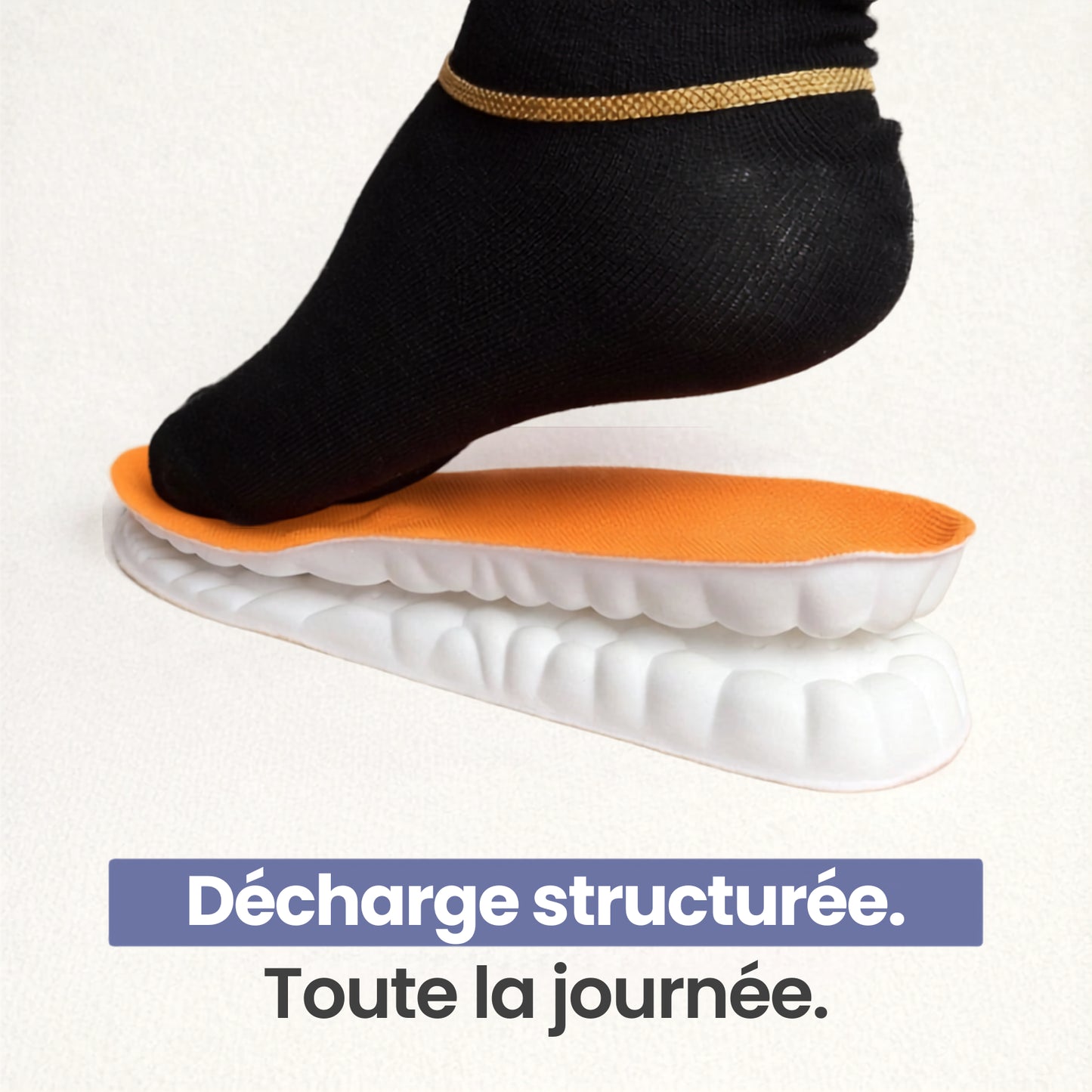 Semelles de soulagement pour douleurs aux talons & fasciite plantaire