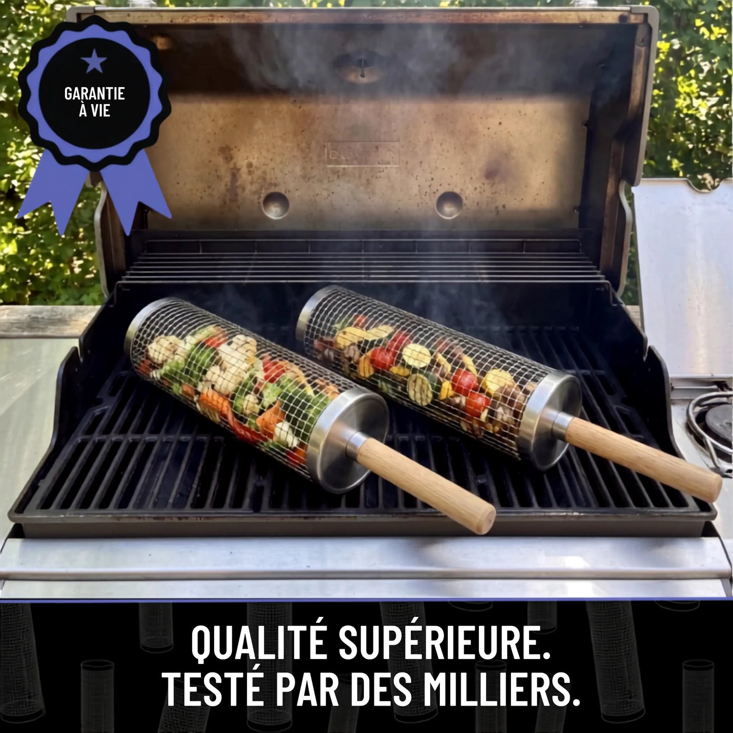 Le Panier Grill Roulant