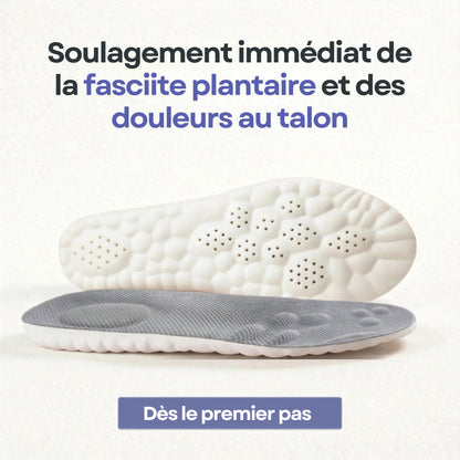 Semelles de soulagement pour douleurs aux talons & fasciite plantaire