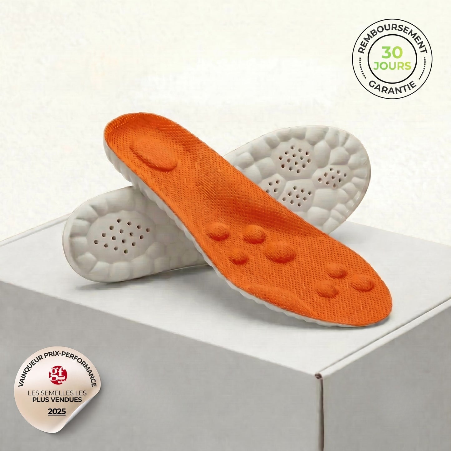Semelles de soulagement pour douleurs aux talons & fasciite plantaire