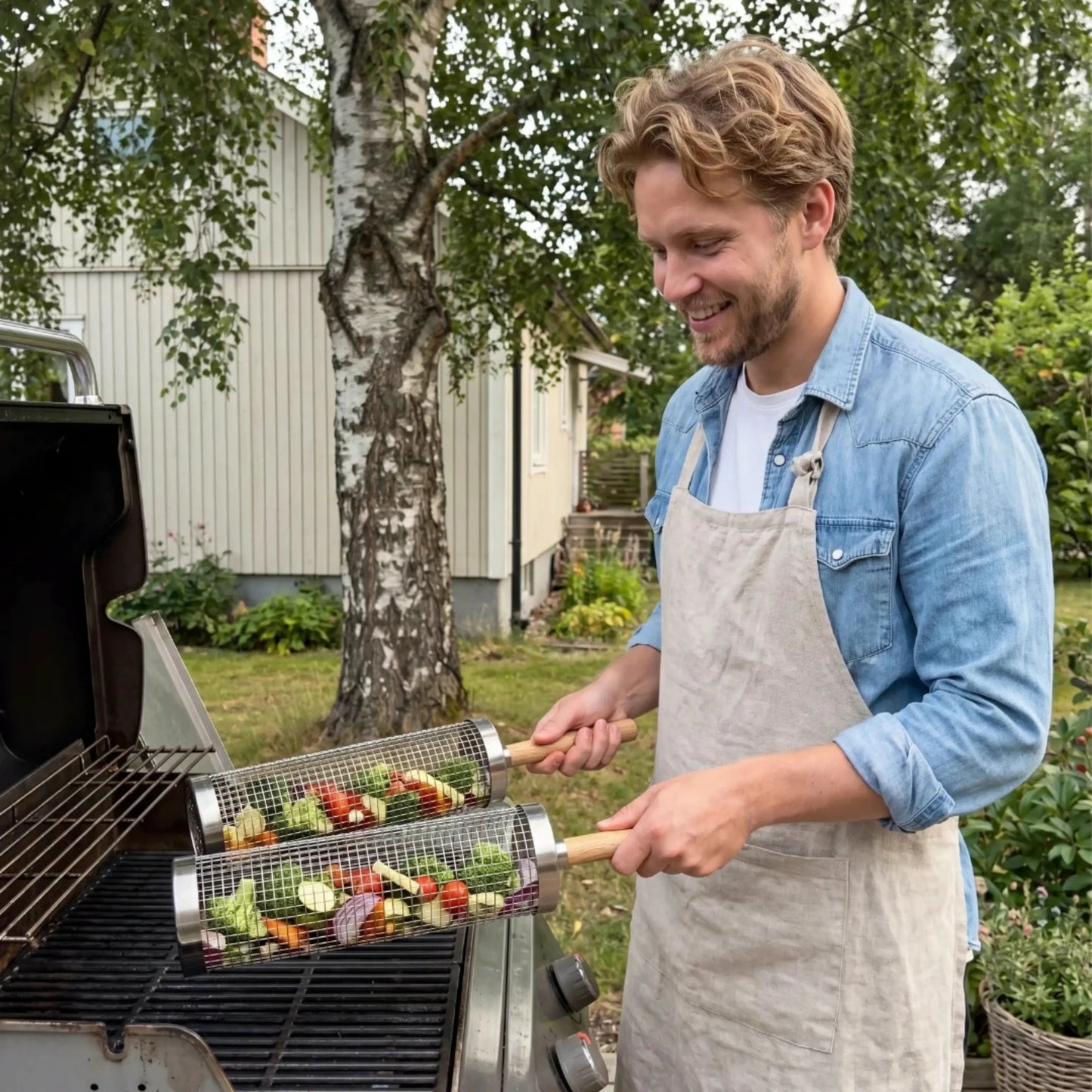 Le Panier Grill Roulant