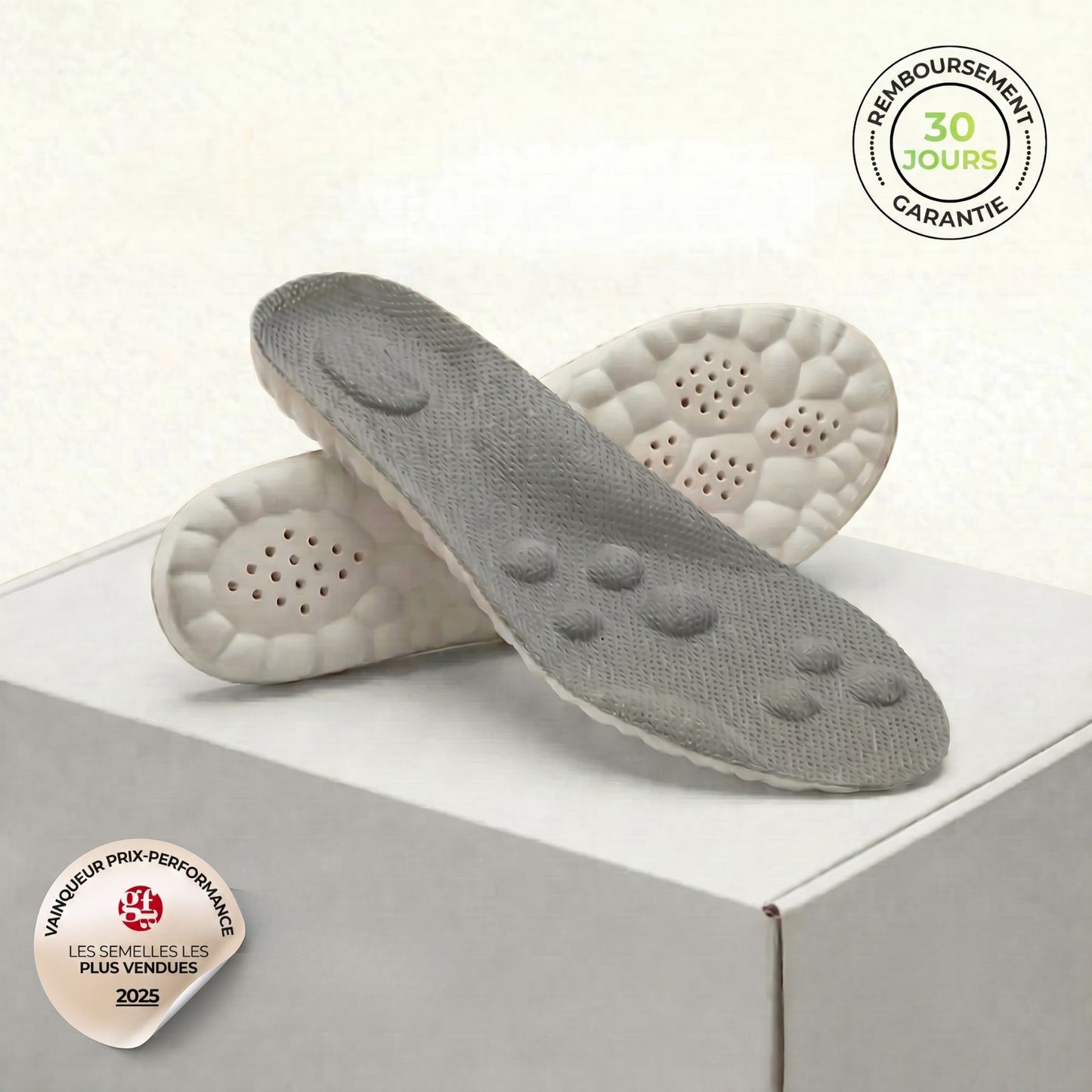 Semelles de soulagement pour douleurs aux talons & fasciite plantaire