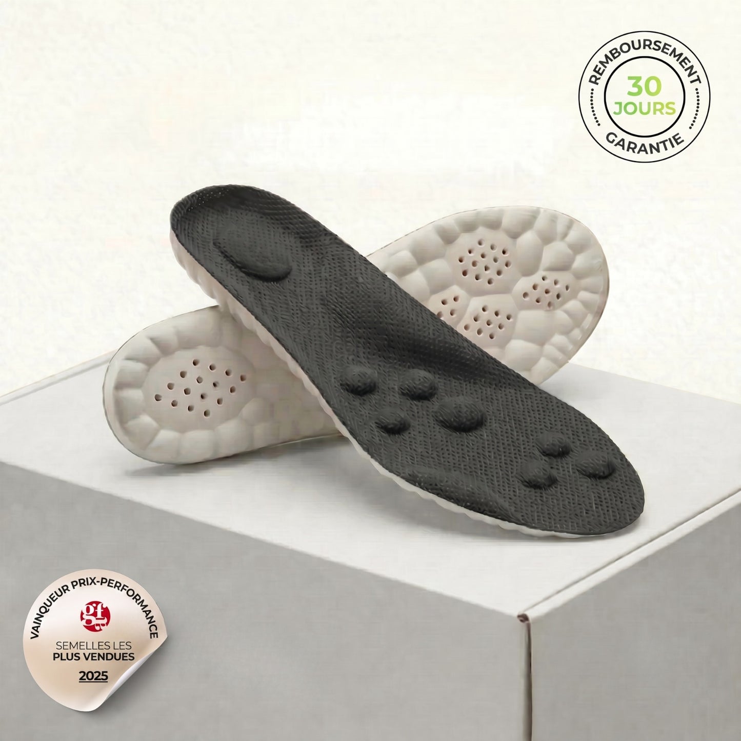 Semelles de soulagement pour douleurs aux talons & fasciite plantaire