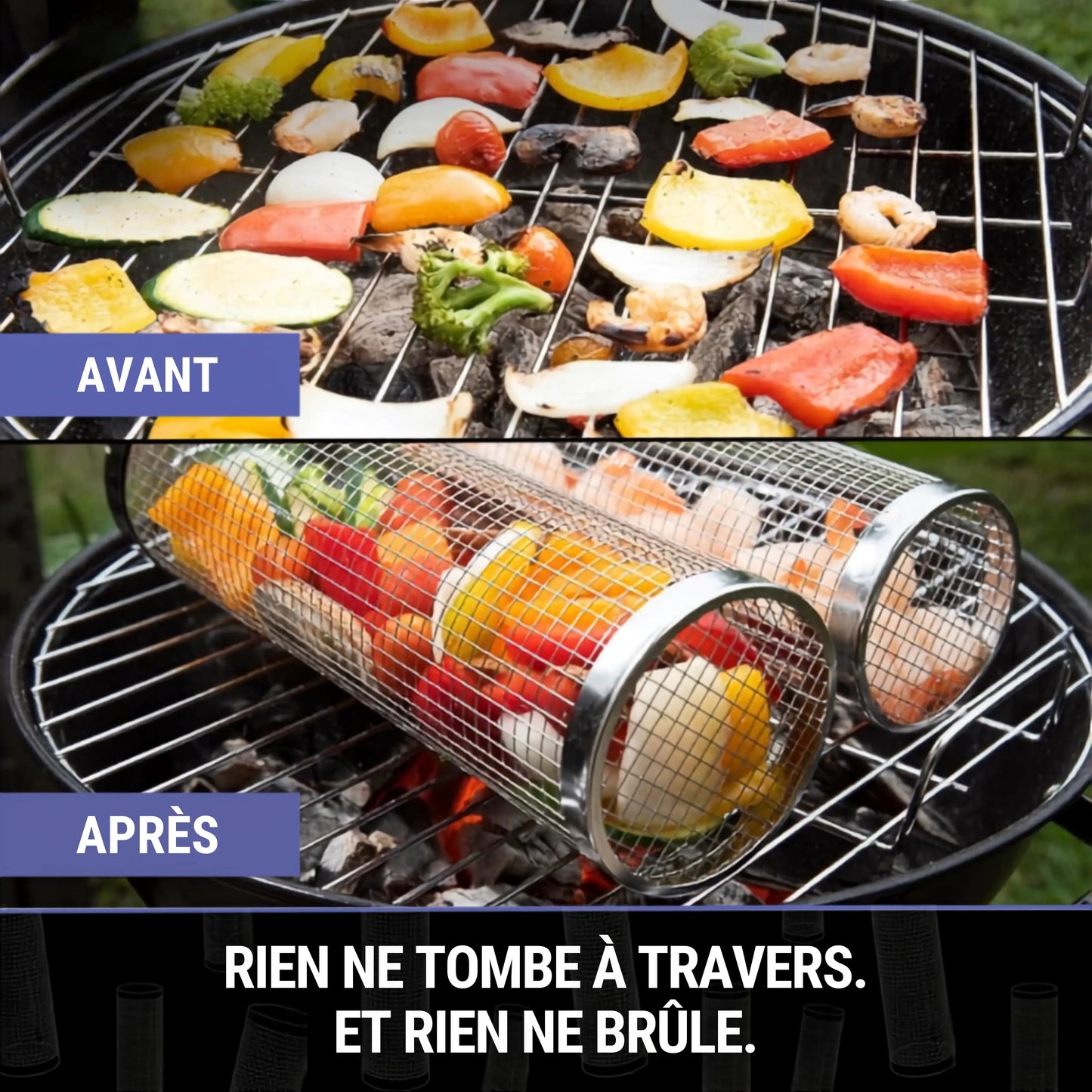 Le Panier Grill Roulant