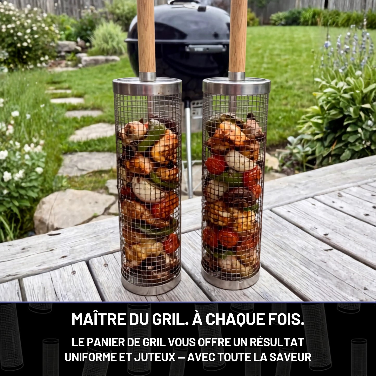 Le Panier Grill Roulant