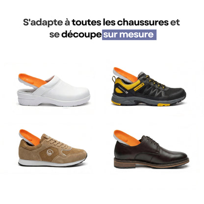 Semelles de soulagement pour douleurs aux talons & fasciite plantaire