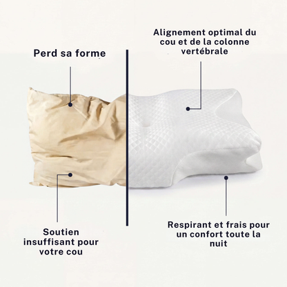 L'Oreiller Ergonomique IsbaSleep ErgoPro : Alignement cervical et sommeil profond sans douleur