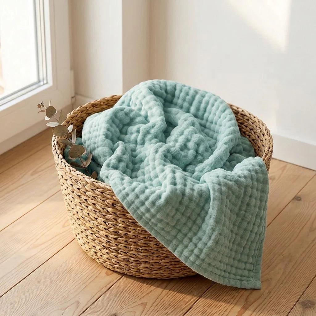 Plaid en mousseline doux